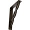 Ekena Millwork Loera Wrought Iron Bracket, (Single center brace), Antiqued Brass 1 1/2"W x 5 1/2"D x 8"H BKTM01X05X08SLOABS - alternate 1